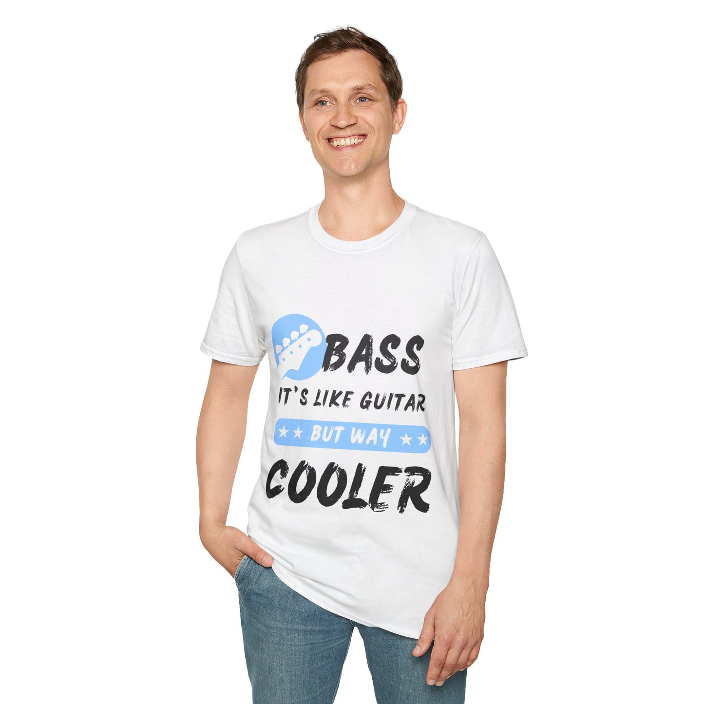 Music T-Shirt - Bass is Cooler than Guitar