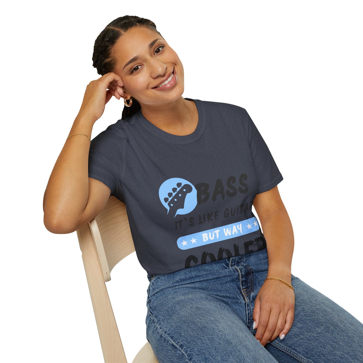 Music T-Shirt - Bass is Cooler than Guitar