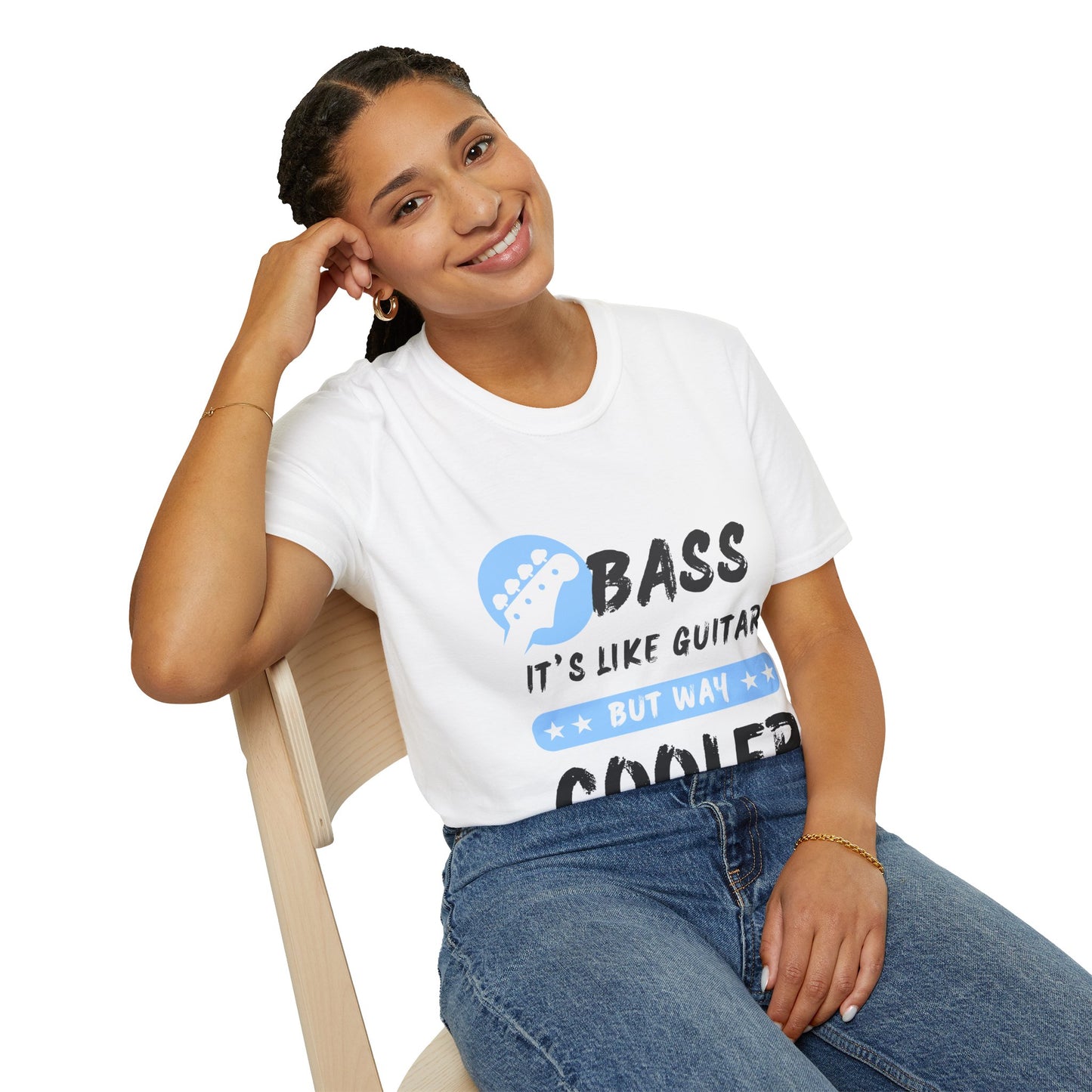 Music T-Shirt - Bass is Cooler than Guitar