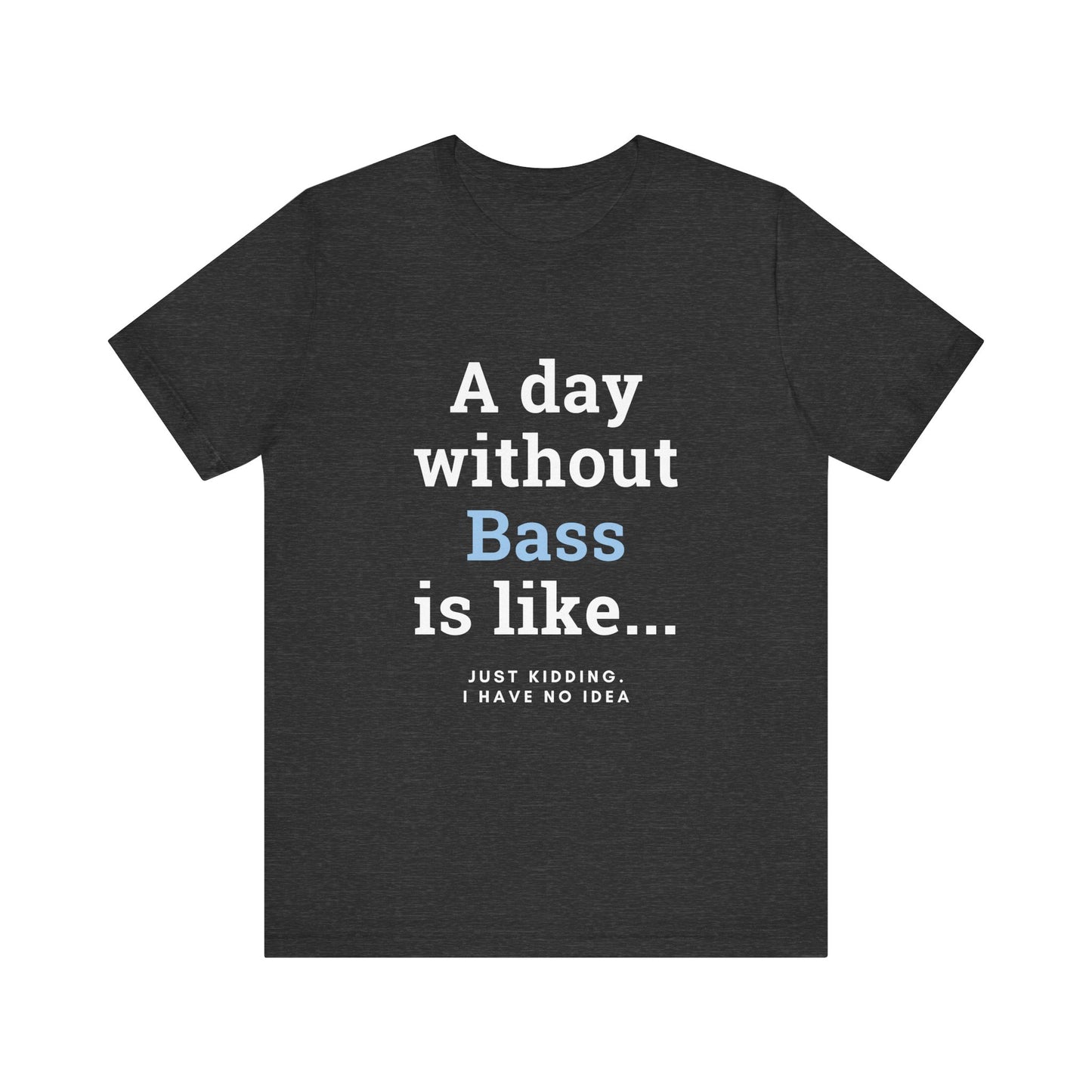 Music TShirt - A Day Without Bass