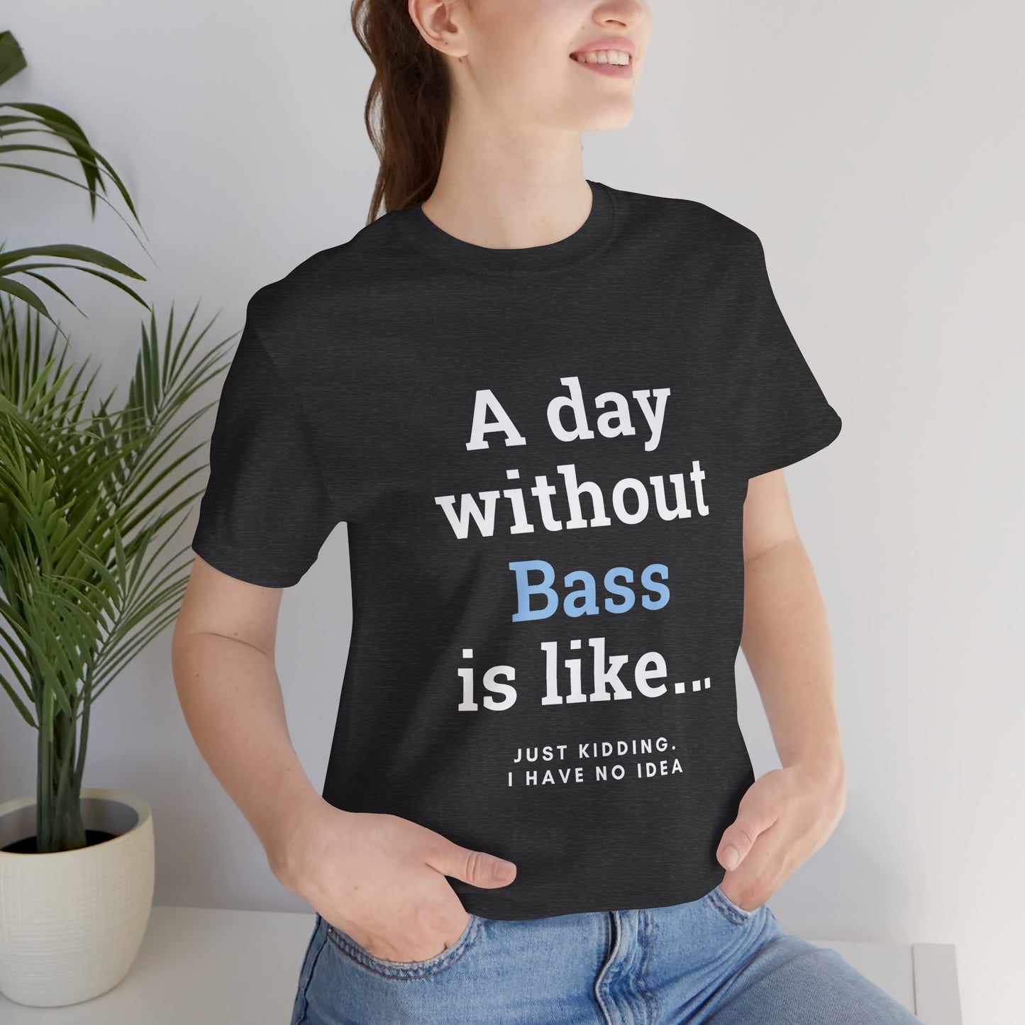 Music TShirt - A Day Without Bass