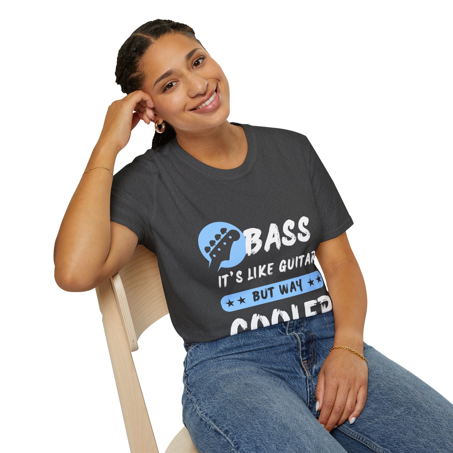 Music T-Shirt - Bass is Cooler than Guitar