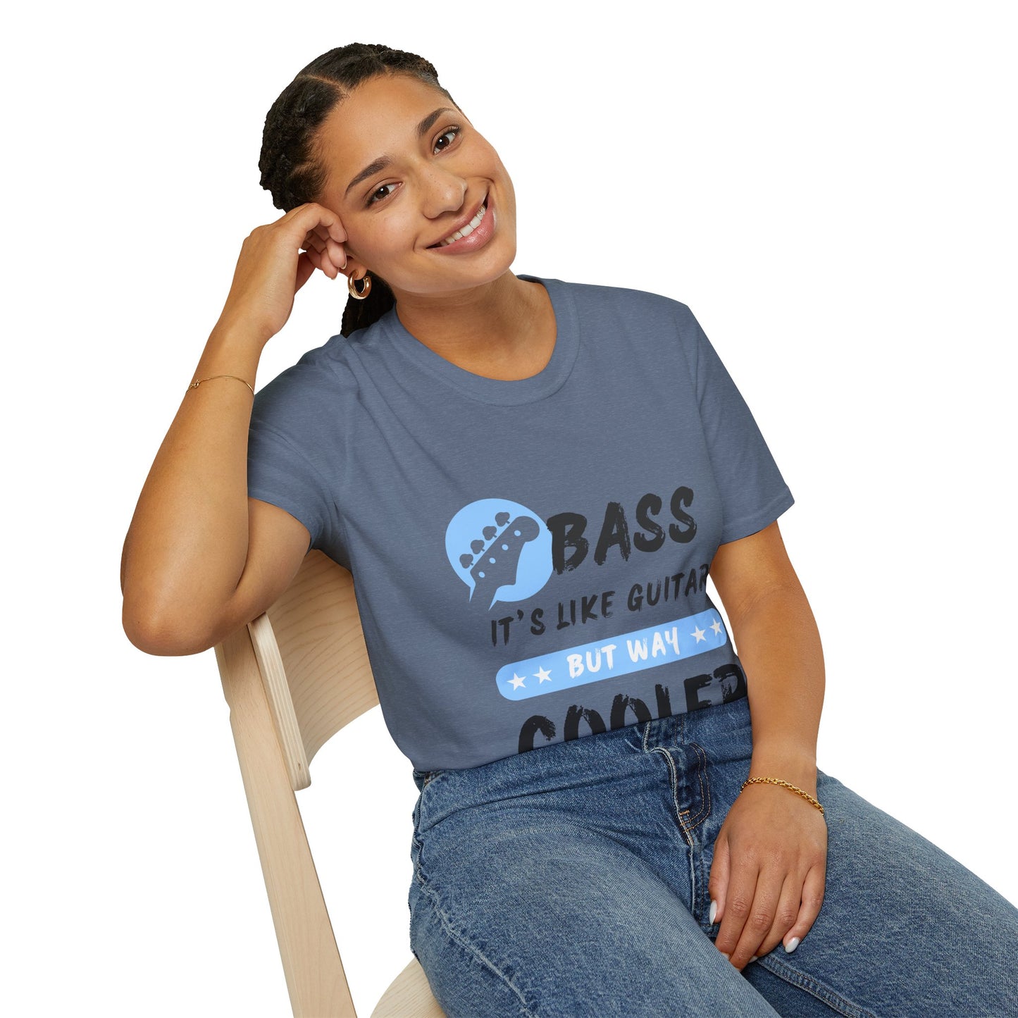 Music T-Shirt - Bass is Cooler than Guitar