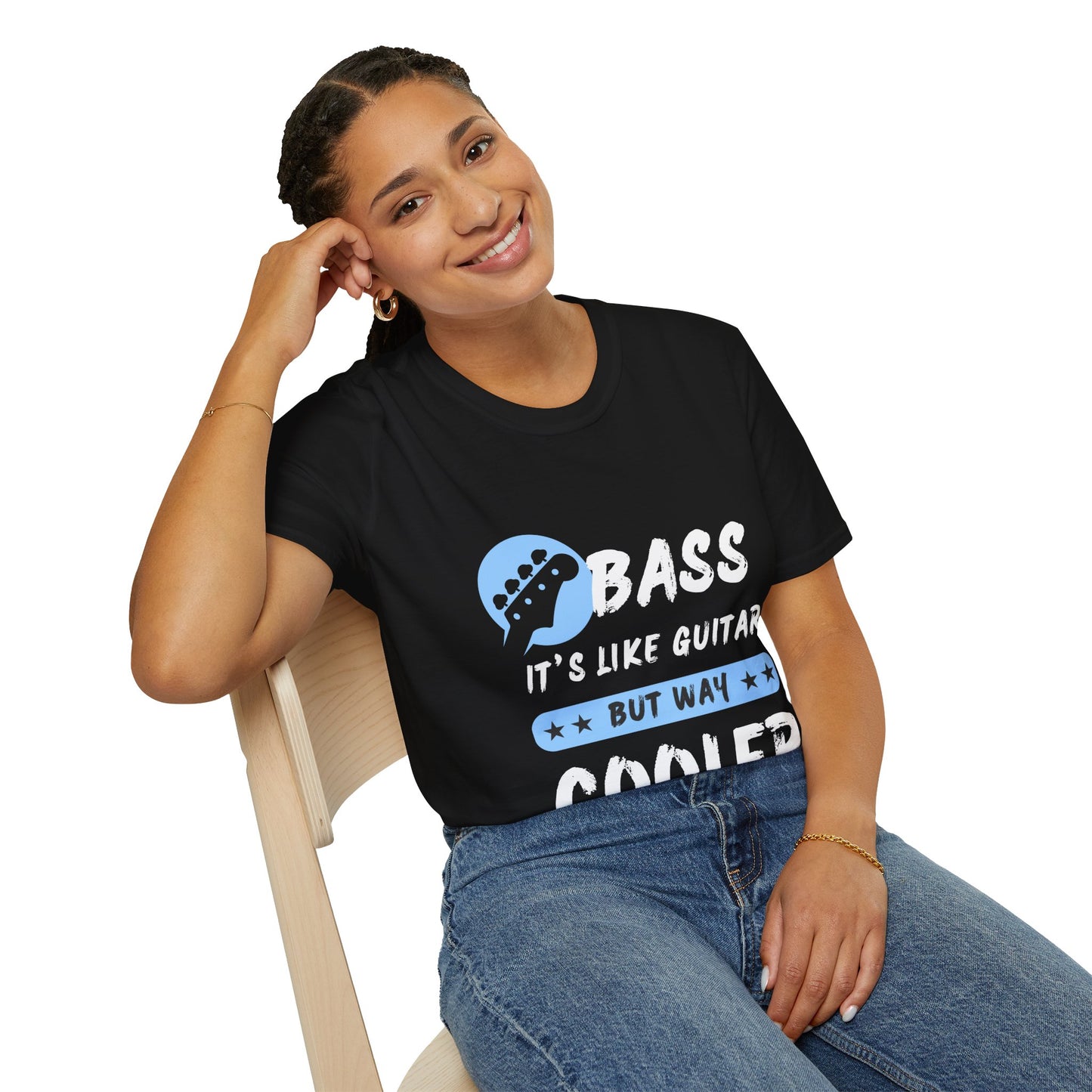 Music T-Shirt - Bass is Cooler than Guitar