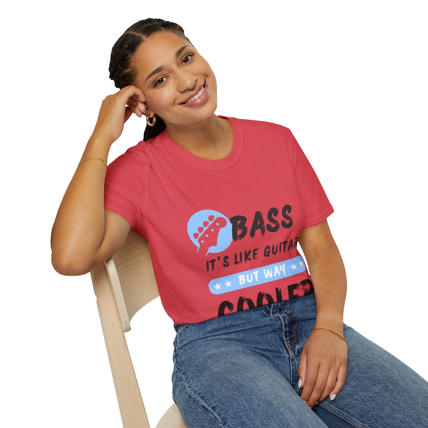 Music T-Shirt - Bass is Cooler than Guitar